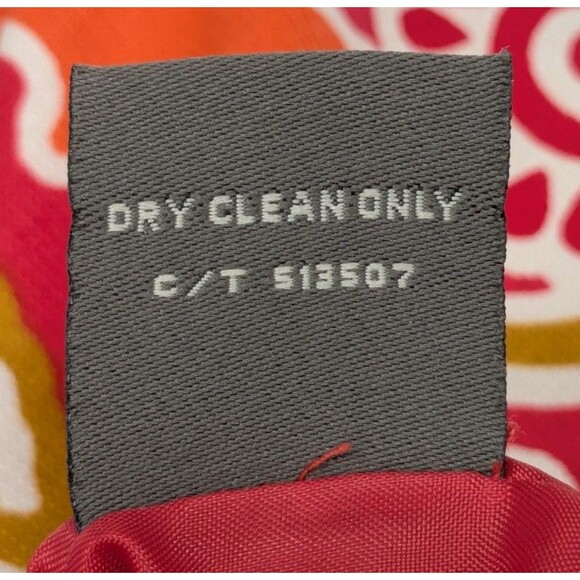 TAYLOR Silk Linen Dress Sz 4 Fuchsia Gold Bold Floral Sleeveless Sheath - Picture 14 of 14